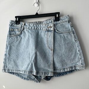 Zara Light Blue Denim Skort